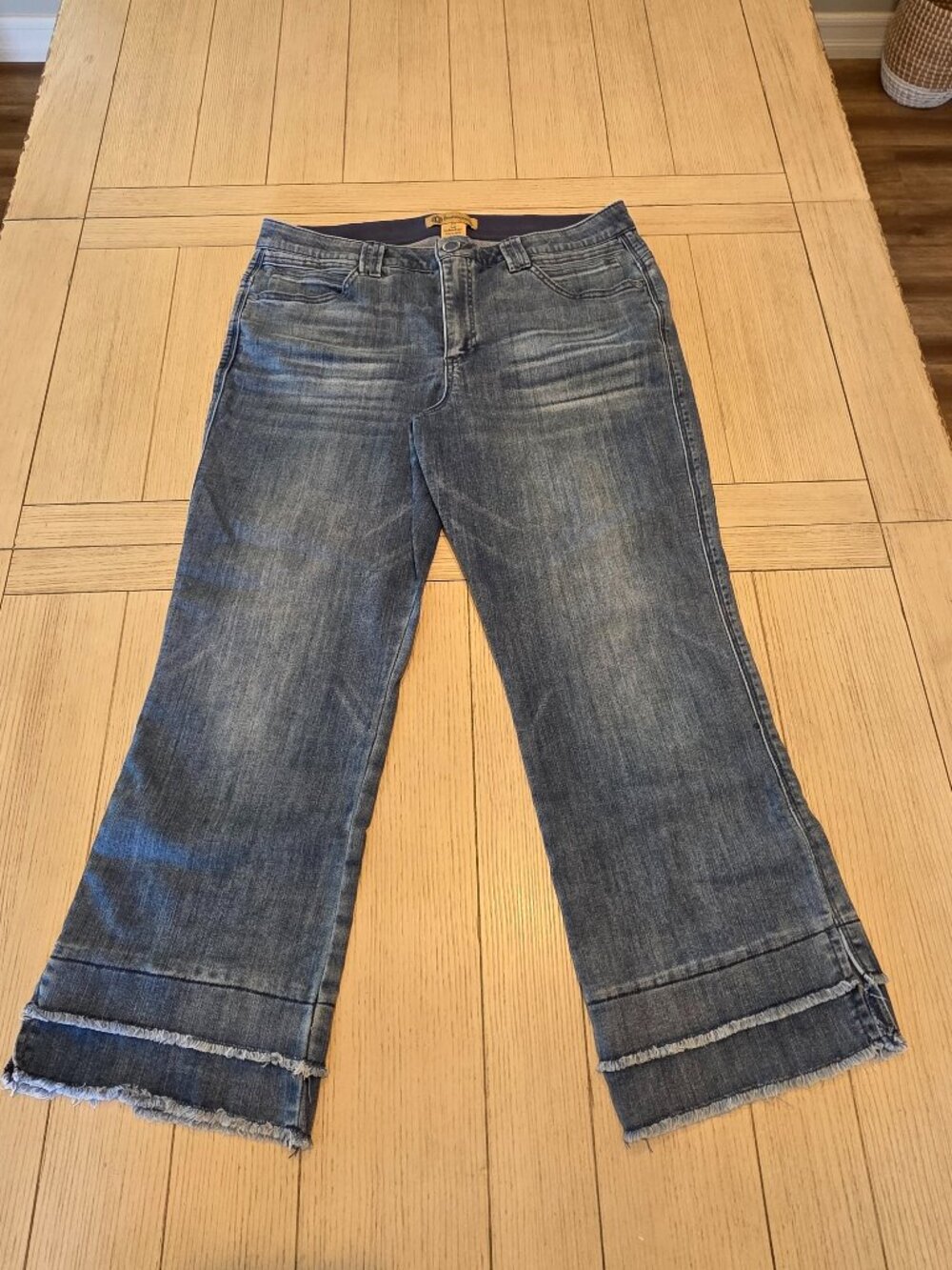 Democracy Absolution High Rise Kick Flare Raw Hem Jeans 16
